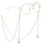 Metal non-slip chain, with pearls, for glasses and masks GL248