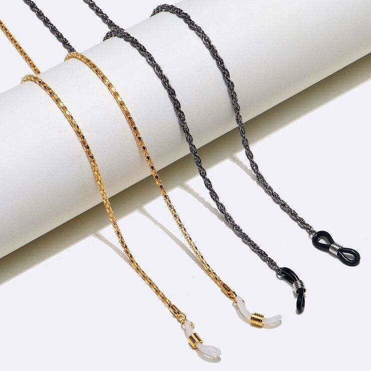 Металлическая нескользящая цепочка, для очков и масок GM160