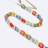 Acrylic non-slip chain, transparent color, for glasses and masks GL1693