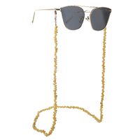 Metal non-slip chain gold, with yellow shells, for glasses and masks GL326