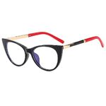 Reading PC plastic + metal glasses with Blue Ray Cut protection for women KY8083, diopters from 0.00 to +4.00