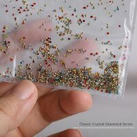 Set of rhinestones with a pointed bottom for repairing and decorating frames and glasses JD0007, 1.6 mm, 1440 psc. (price per pack, min. order - 3 packs)