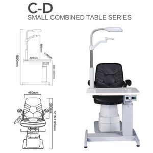Ophthalmologist workstation, combined table C-D, tabletop 720*430 mm