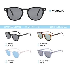 Acetate frames polarized sunglasses WD1069PS