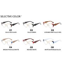 Metal nylor glasses with blue light protection for women 8073-PN