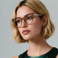 Plastic women's TR90 frame for glasses with UV and Blue Ray Cut protection More LS246