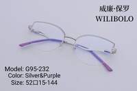 Nylor metal ultrathin frames Wilibolo, with spring hinges G95-232