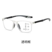 Plastic TR90 glasses for reading multifocal with Blue Ray Cut, diopters from +1.00 to +4.00, RMC=62-64, KY1119-2多焦点