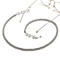 Metal non-slip chain, thick 6 mm with pearl 10 mm, for glasses and masks GL1438
