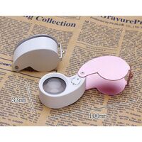 Лупа складная с универсальной подсветкой 21011PVC-XX, диаметр: 25 мм, увеличение: 40X