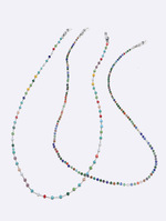 Glasses chain with colored glass rhinestones GM144