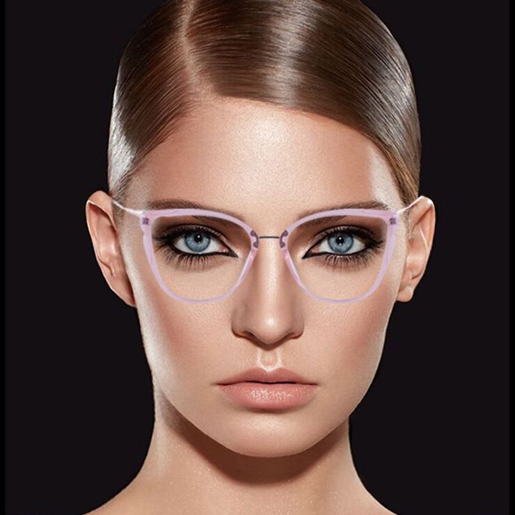 Оправа для очков пластиковая TR90 с защитой от синего света, с флексом FA87071