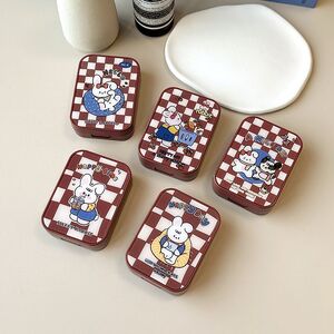 Kit for soft contact lenses XY5060酒红盒兔