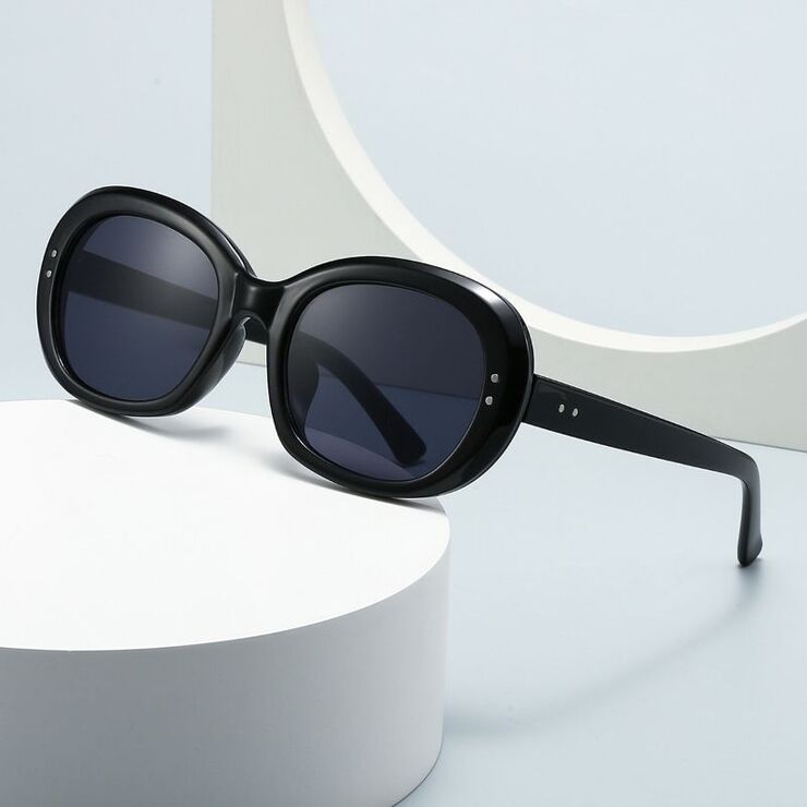 Plastic sunglasses in retro oval frame Elit 27101-EL