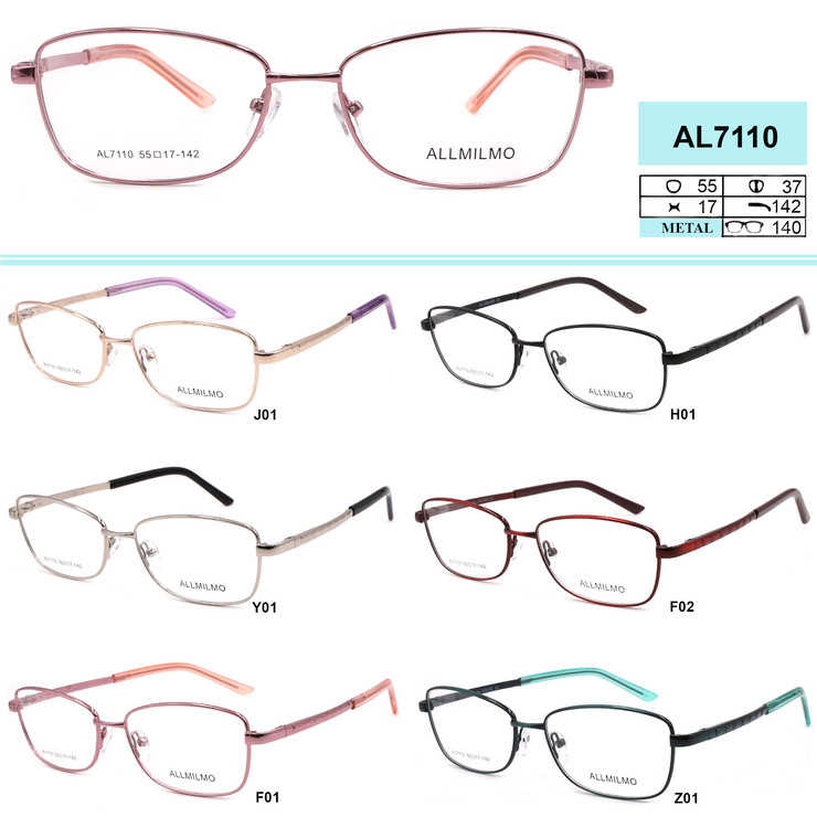 Metal eyeglass frame, material steel Allmilmo AL7110