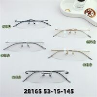Metal titanium rimless frame SANTA 28165