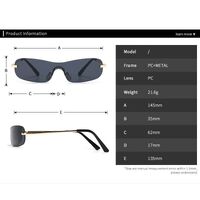 Plastic + metal one-piece sunglasses Elit 899-EL
