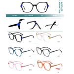Plastic frames for glasses, acetate lamination with spring hinges Big City BL-2814