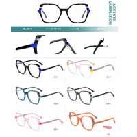 Plastic frames for glasses, acetate lamination with spring hinges Big City BL-2814