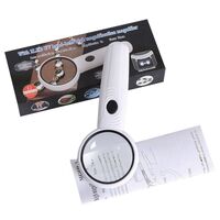 Magnifier with universal backlight, magnifying glass with handle 6H-3-XX, diameter 55 mm, magnification: 7Х