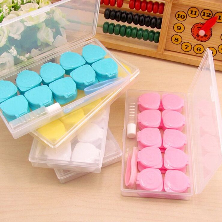 Набор для мягких контактных линз + 5 контейнеров для хранения 扣扣5付装