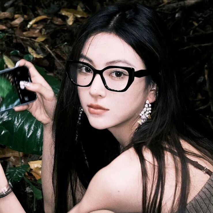 Plastic glasses with blue light protection for women 6928-PN