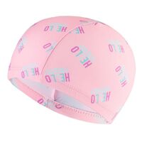 Textile waterproof swimming cap for kids 儿童花色布帽-YU