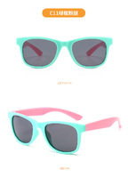 Polarized silicone sunglasses with UV400 protection for kids T22005
