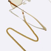 Металлическая нескользящая цепочка золотого цвета, для очков и масок GL1648