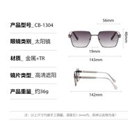 Plastic + metal square sunglasses for men Elit CB-1304-EL