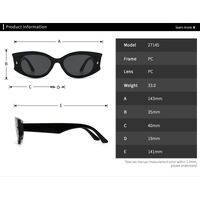 Plastic oval shaped sunglasses for women Elit 27145-EL
