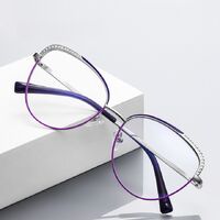 Оправа металлическая с линзами блю-блокерами MORE FCS3108