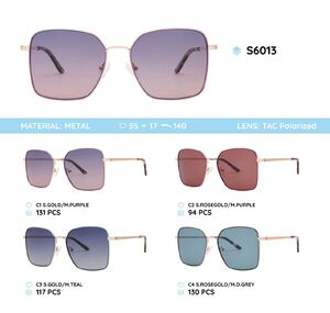 Metal frame polarized sunglasses S6013