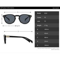 Plastic round sunglasses Elit 6018-EL