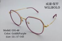 Metal ultrathin frames Wilibolo G95-48