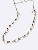 Цепочка для очков из акрила черного и золотого смешанных цветов GB110