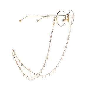 Metal non-slip chain, with pearl, for glasses and masks GL937