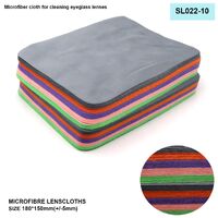 High-density microfiber napkin for glasses lens cleaning SL022-10, 15*18cm +/-0.5
