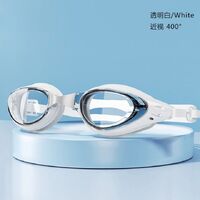 Swimming waterproof anti-fog goggles, with cap, diopters from -2.00 to -5.00, 9013-YU