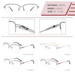 Оправа металлическая полуободковая с флексом LE8813-DA