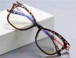 literary and artistic women's optical plastic frames for glasses TR90+CA material (flex hinges) FOCUS FCS2108