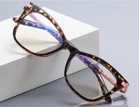 literary and artistic women's optical plastic frames for glasses TR90+CA material (flex hinges) FOCUS FCS2108