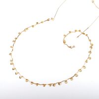 Металлическая нескользящая цепочка золотого цвета, с ракушками, для очков и масок GL740