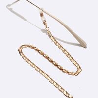 Металлическая нескользящая цепочка золотого цвета, для очков и масок GL1494