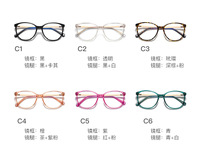 Plastic frames for glasses TR90+CA material (flex hinges) FOCUS FCS2056