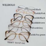 Metal + TR90 plastic ultrathin women's frames with spring hinges Wilibolo TR3077