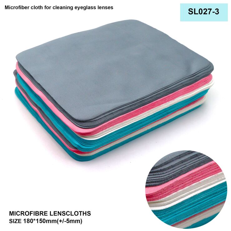 High-density microfiber napkin for glasses lens cleaning SL027-3, 15*18cm +/-0.5