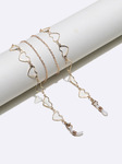 Glasses chain with hearts GL1350