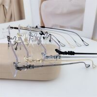 Rimless metal frame with Blue Block coating SANTA 01091