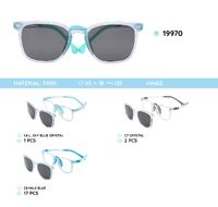 TR-90 plastic frames for kids with a sun protection clip-on 19970